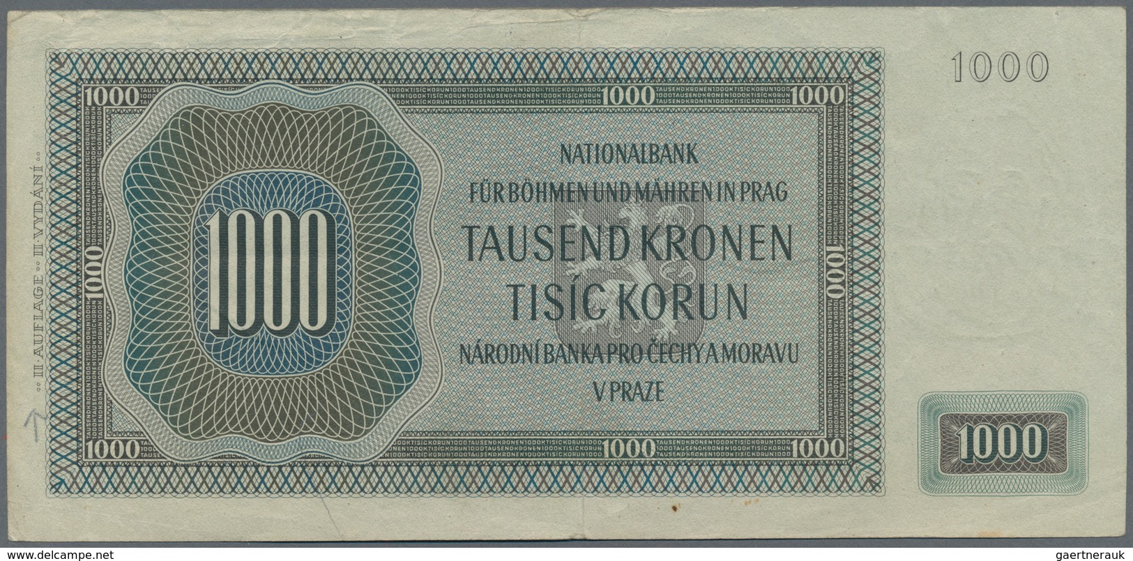Deutschland - Nebengebiete Deutsches Reich: Protektorat Böhmen und Mähren, lot mit 14 Banknoten, dab