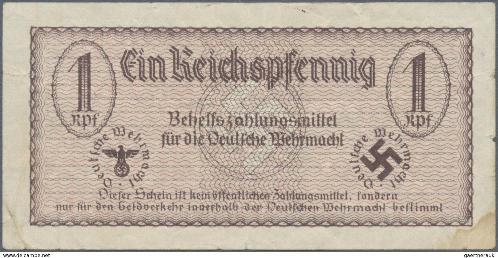 Deutschland - Konzentrations- und Kriegsgefangenenlager: Lot mit 9 Banknoten der Behelfszahlungsmitt