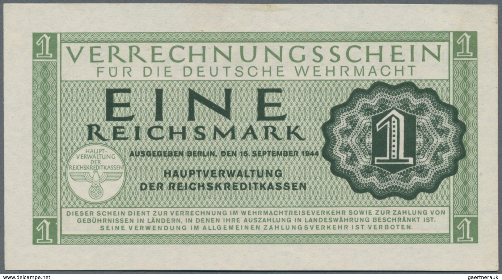 Deutschland - Konzentrations- Und Kriegsgefangenenlager: Lot Mit 6 Banknoten Der Verrechnungsscheine - Autres & Non Classés