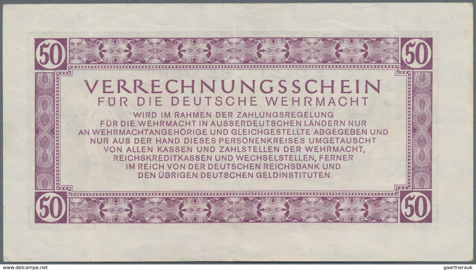 Deutschland - Konzentrations- Und Kriegsgefangenenlager: Lot Mit 6 Banknoten Der Verrechnungsscheine - Sonstige & Ohne Zuordnung