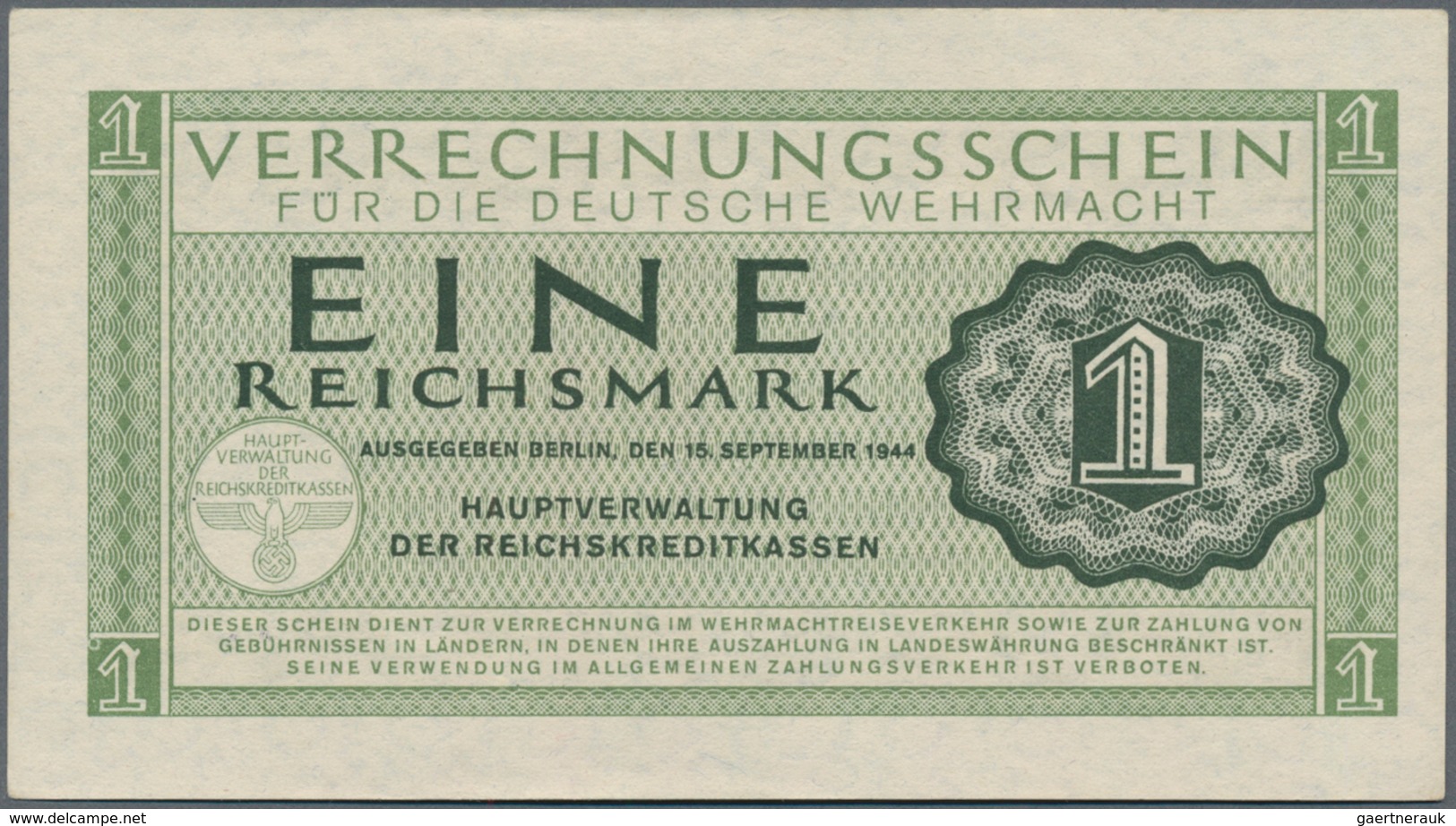 Deutschland - Konzentrations- Und Kriegsgefangenenlager: Lot Mit 6 Banknoten Der Verrechnungsscheine - Autres & Non Classés