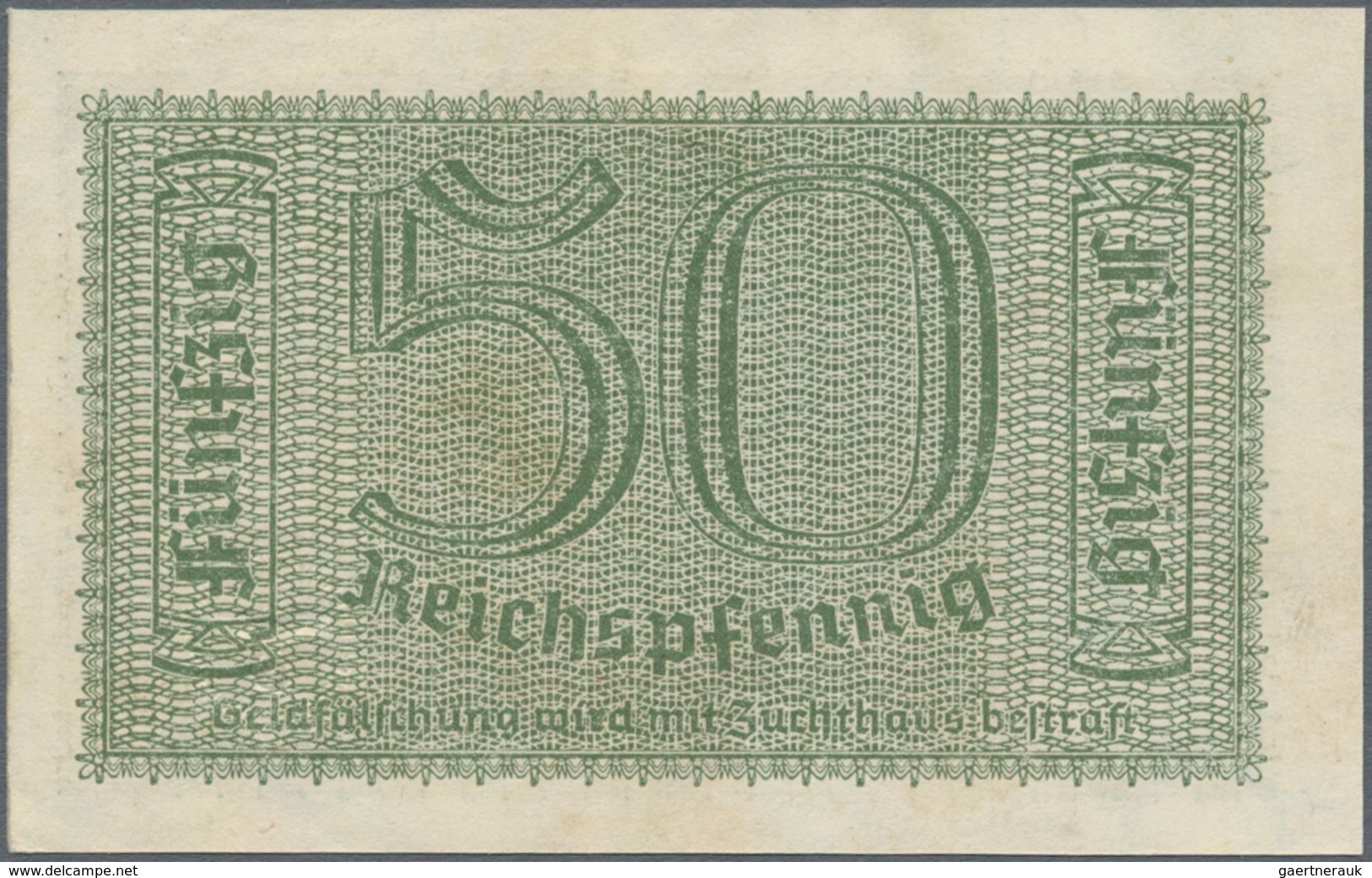 Deutschland - Konzentrations- und Kriegsgefangenenlager: Lot mit 9 Banknoten der Ausgaben der Reichs