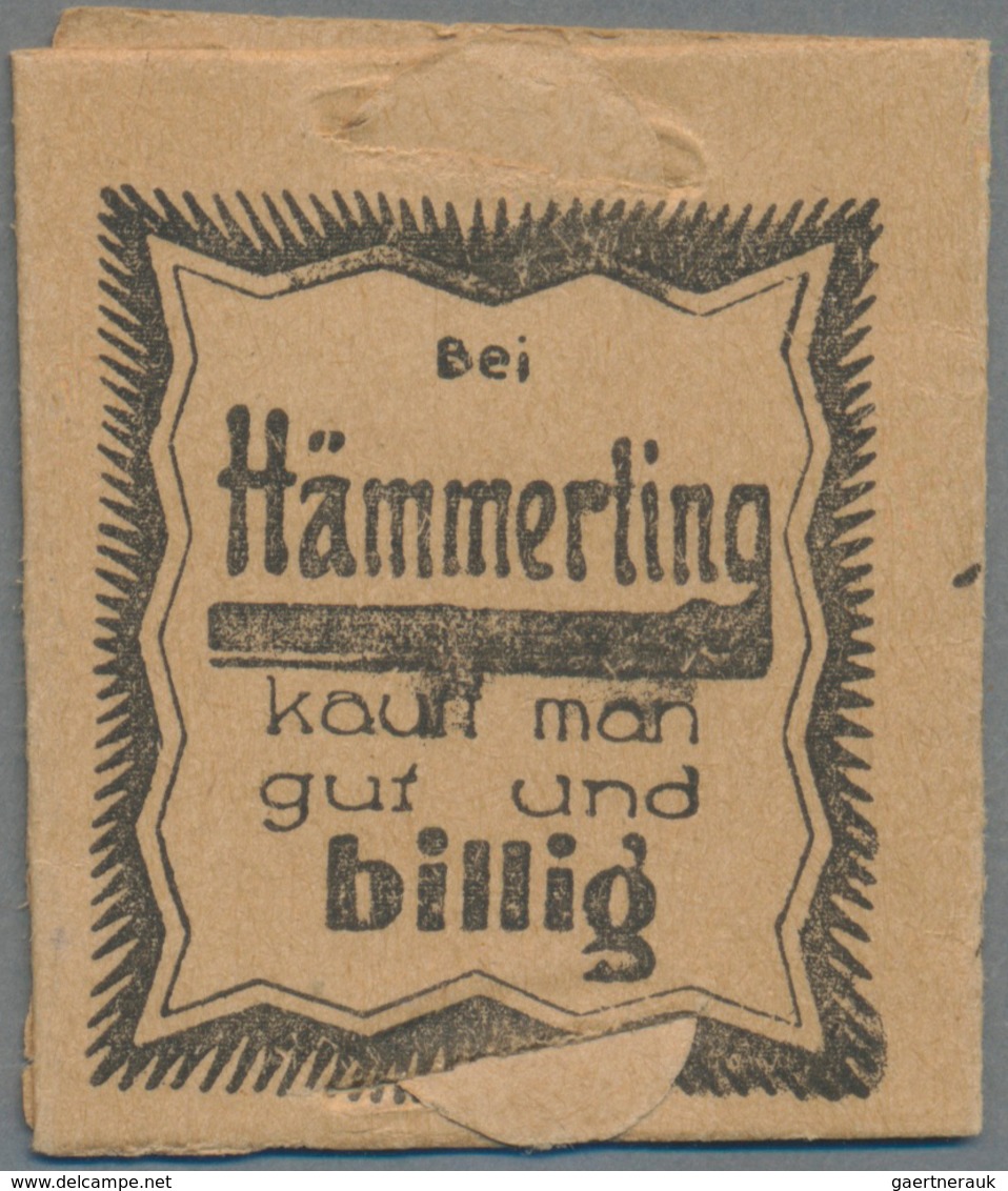 Deutschland - Briefmarkennotgeld: NEURUPPIN, Hämmerling, Kaufhaus, 15 Pf. Ziffer, Im Kleinen Faltkar - Other & Unclassified