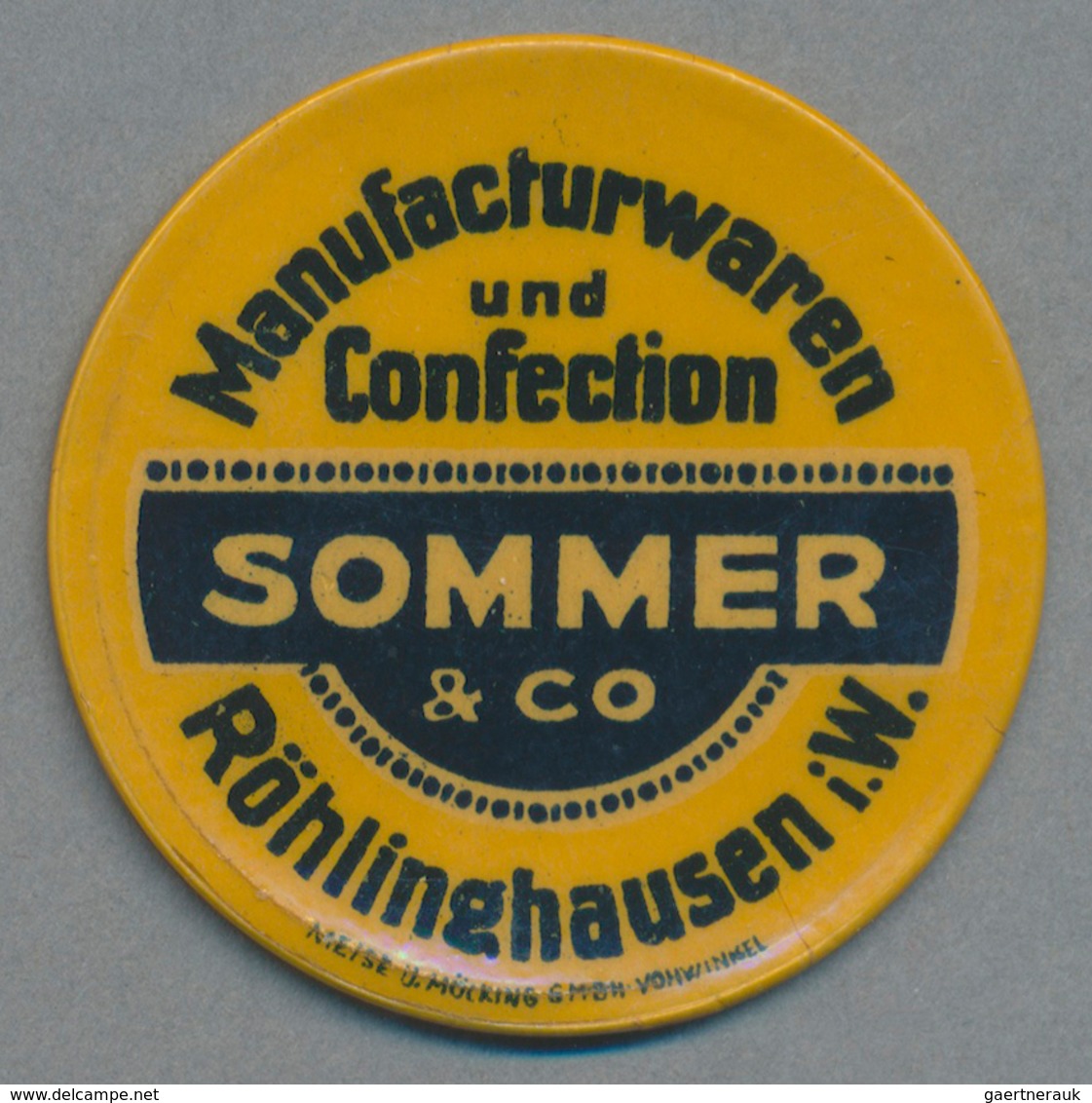 Deutschland - Briefmarkennotgeld: RÖHLINGHAUSEN / Westfalen, Sommer & Co., Manufacturwaren, 40 Pf. G - Autres & Non Classés