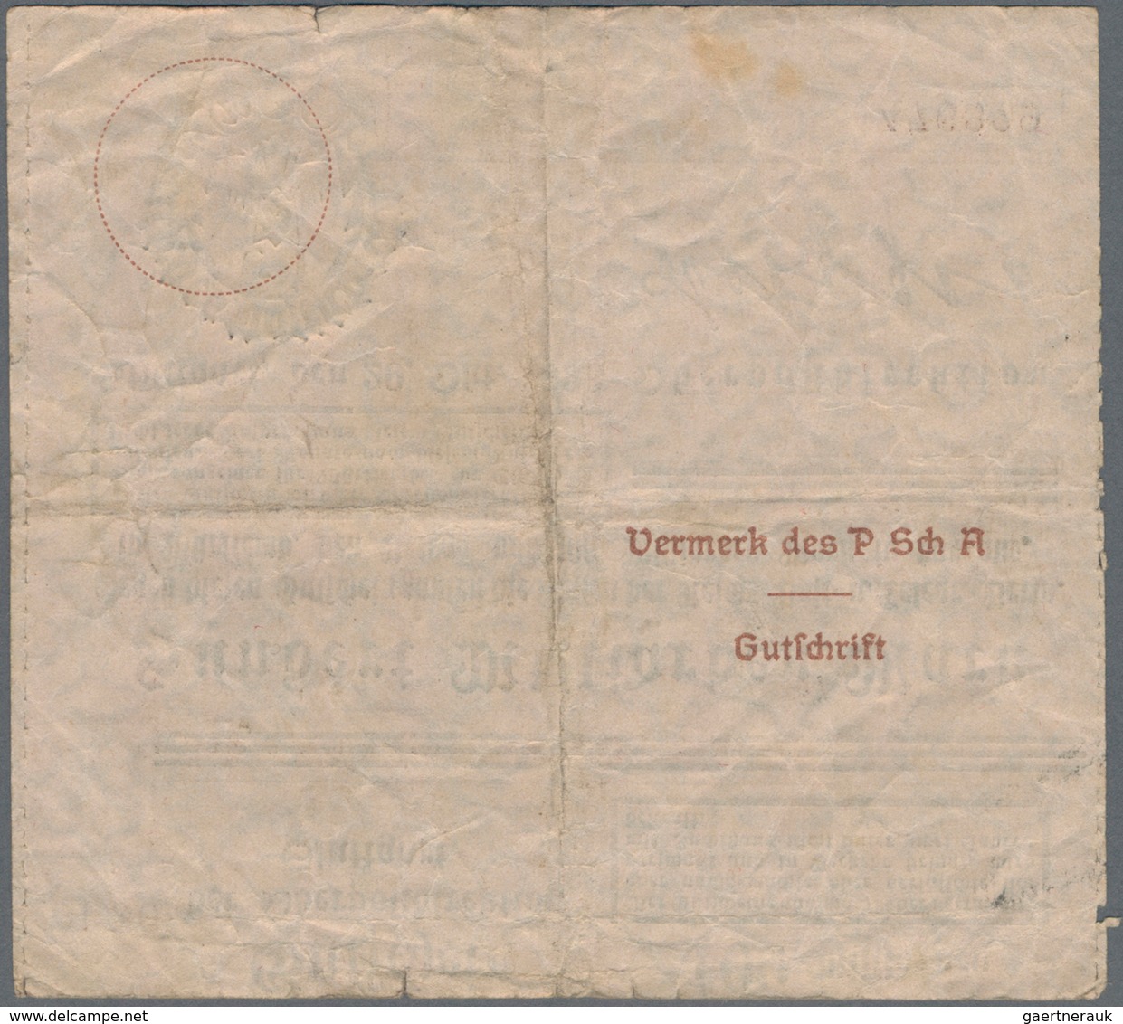 Deutschland - Reichsbahn / Reichspost: Stuttgart, Oberpostdirektion, 50 Mrd. Mark, 25.10.1923, 100 M - Other & Unclassified