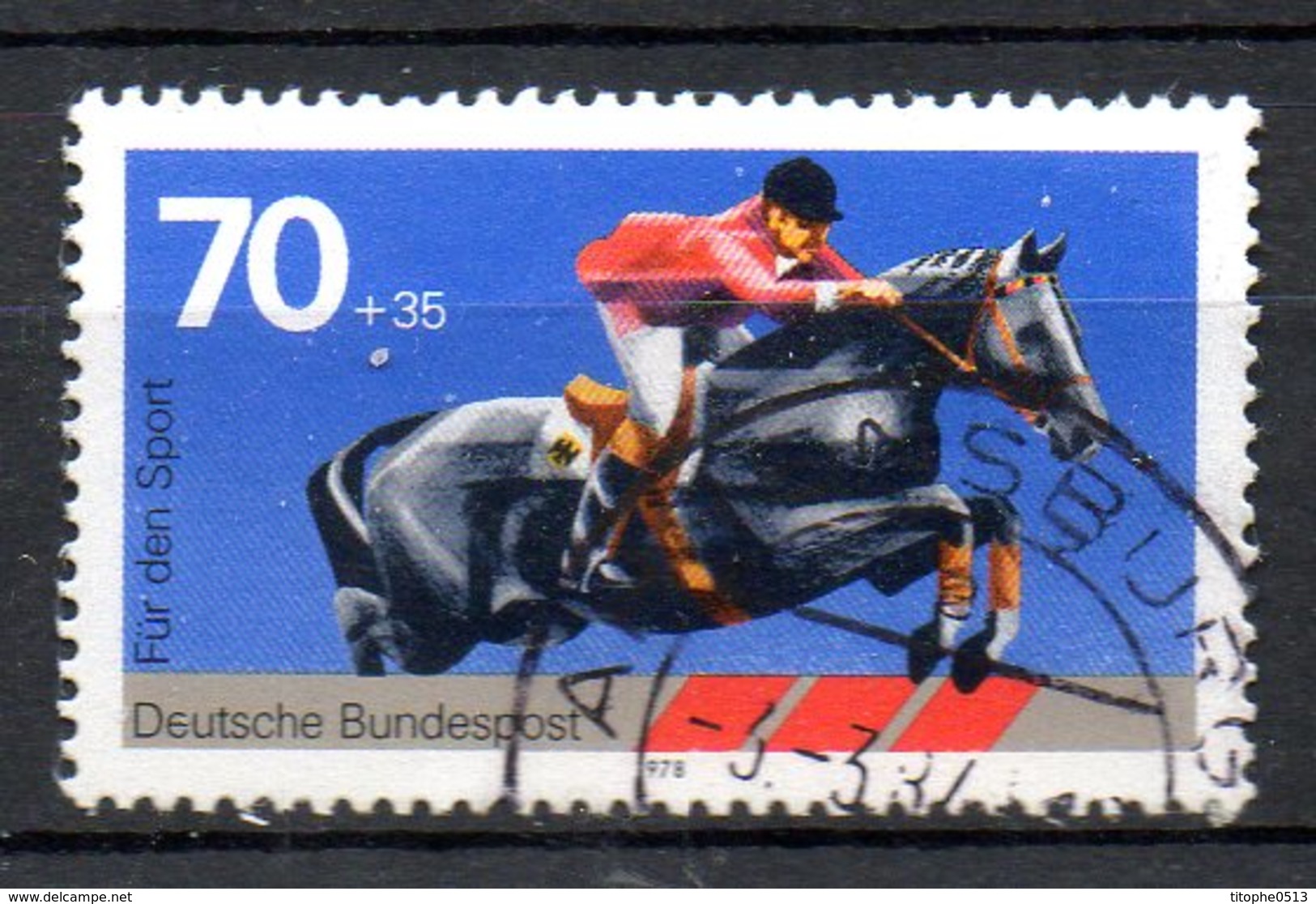 ALLEMAGNE. N°815 Oblitéré De 1978. Equitation. - Salto