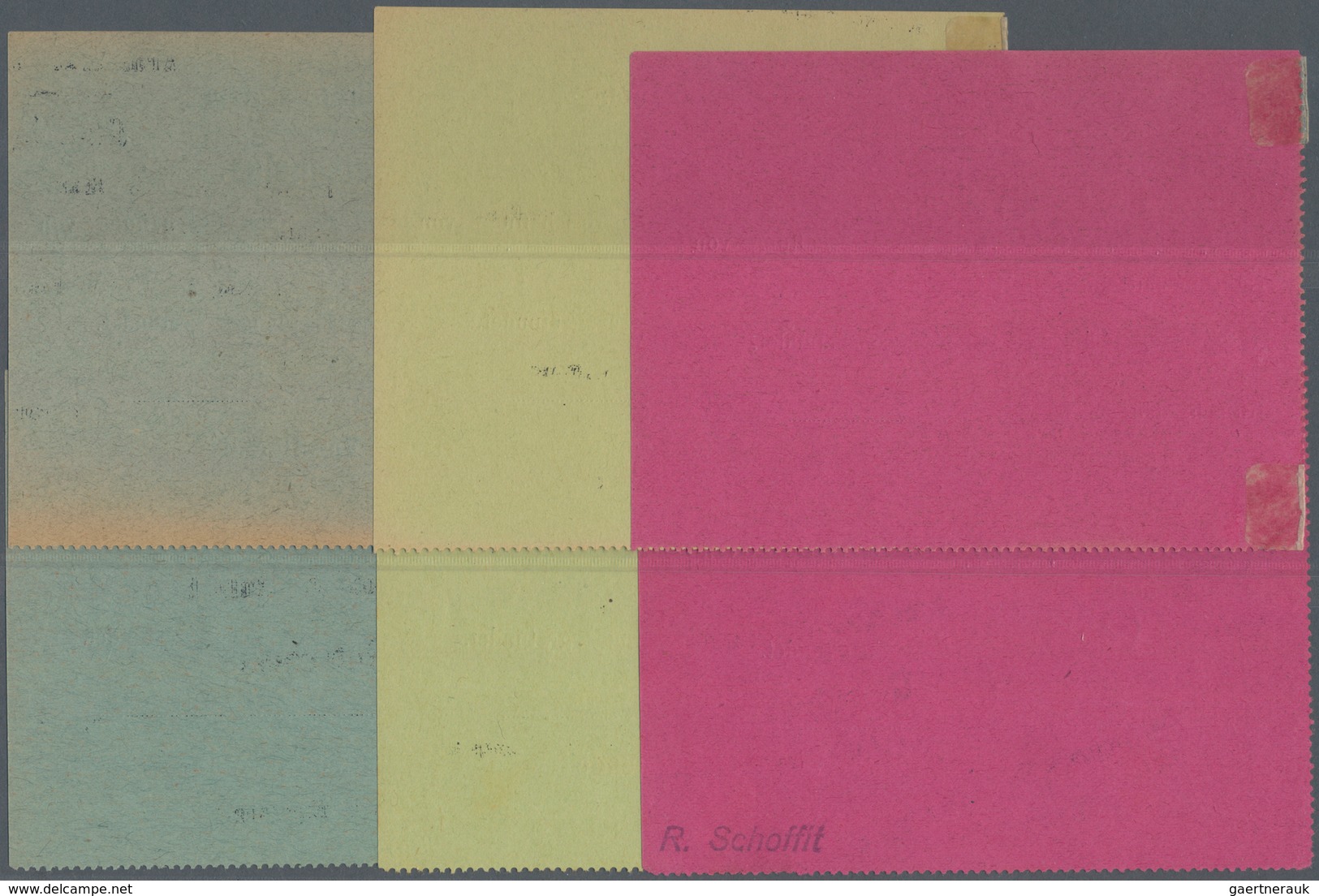 Deutschland - Notgeld - Elsass-Lothringen: Rufach, Oberelsass, Armenrat, 50 Pf., 1, 2 Mark, O. D., P - Other & Unclassified