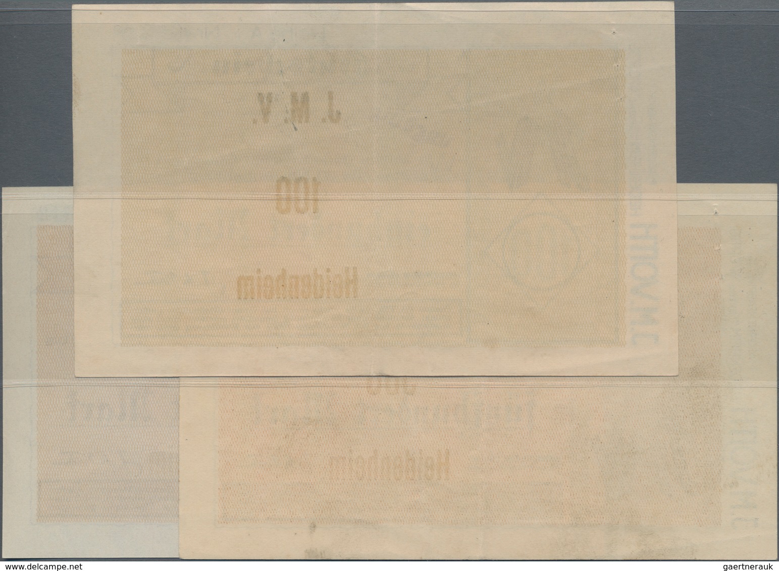 Deutschland - Notgeld - Württemberg: Heidenheim, J. M. Voith Maschinenfabrik, 100 Mark, Entwertet, E - [11] Local Banknote Issues