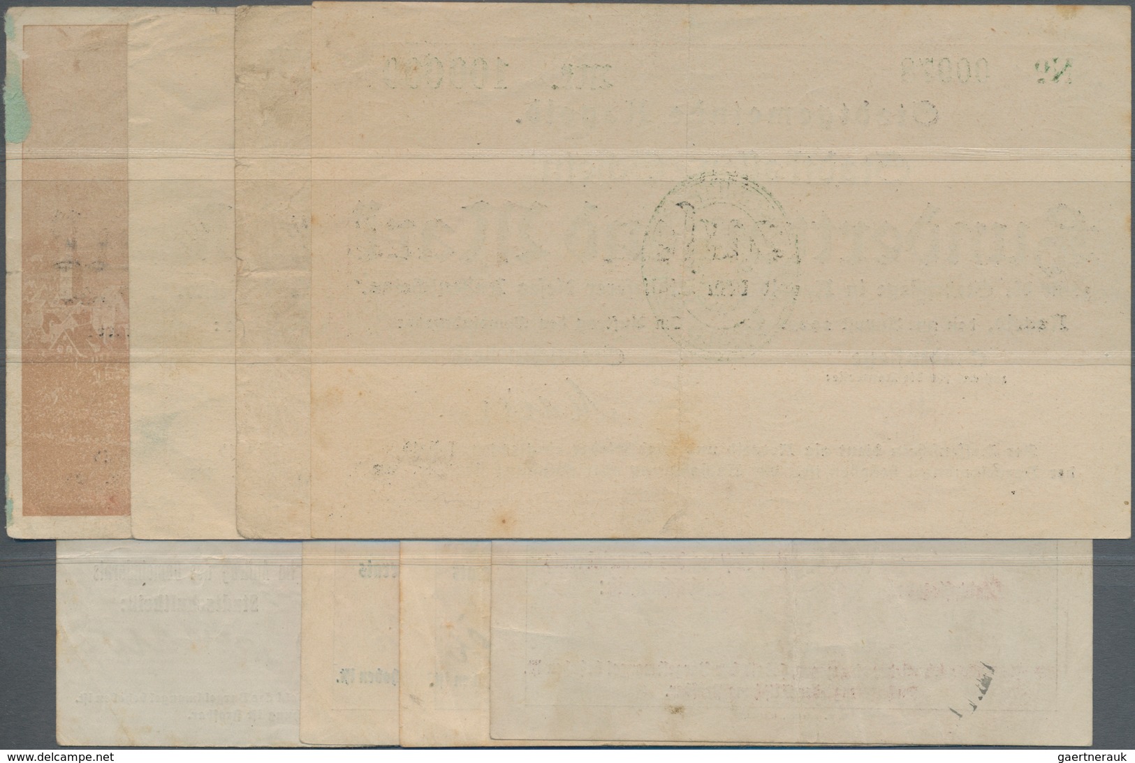 Deutschland - Notgeld - Württemberg: Nagold, Stadtgemeinde, 100, 500 Tsd., 1, 5 Mio. Mark, 23.8.1923 - [11] Local Banknote Issues