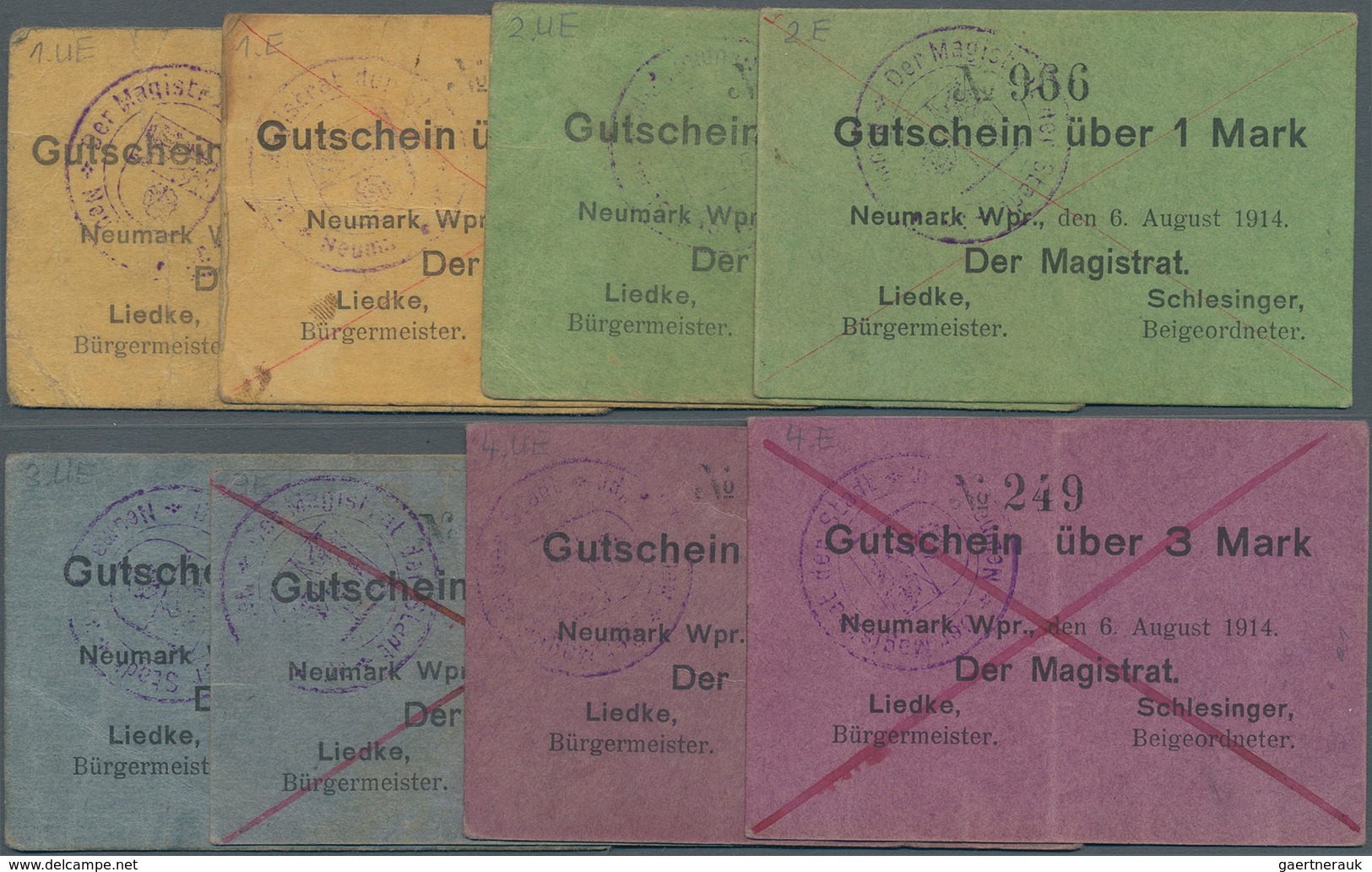 Deutschland - Notgeld - Ehemalige Ostgebiete: Neumark, Westpreußen, Bürgermeister Und Beigeordneter, - Sonstige & Ohne Zuordnung