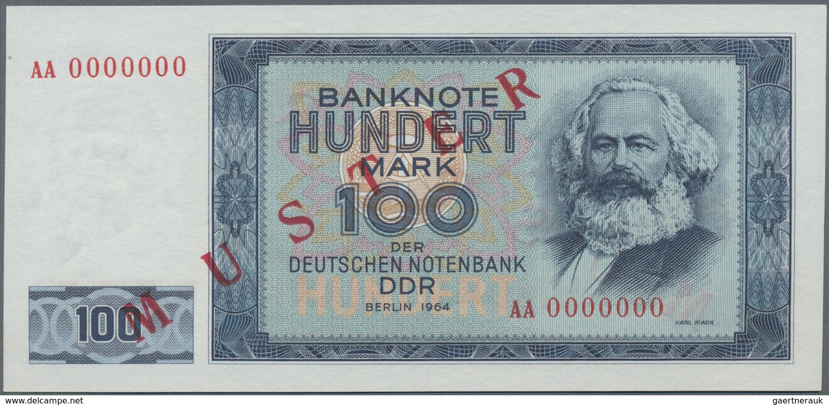 Deutschland - DDR: Komplettes Lindner-Vordruckalbum mit 52 Banknoten, dabei die Serien der Alliierte
