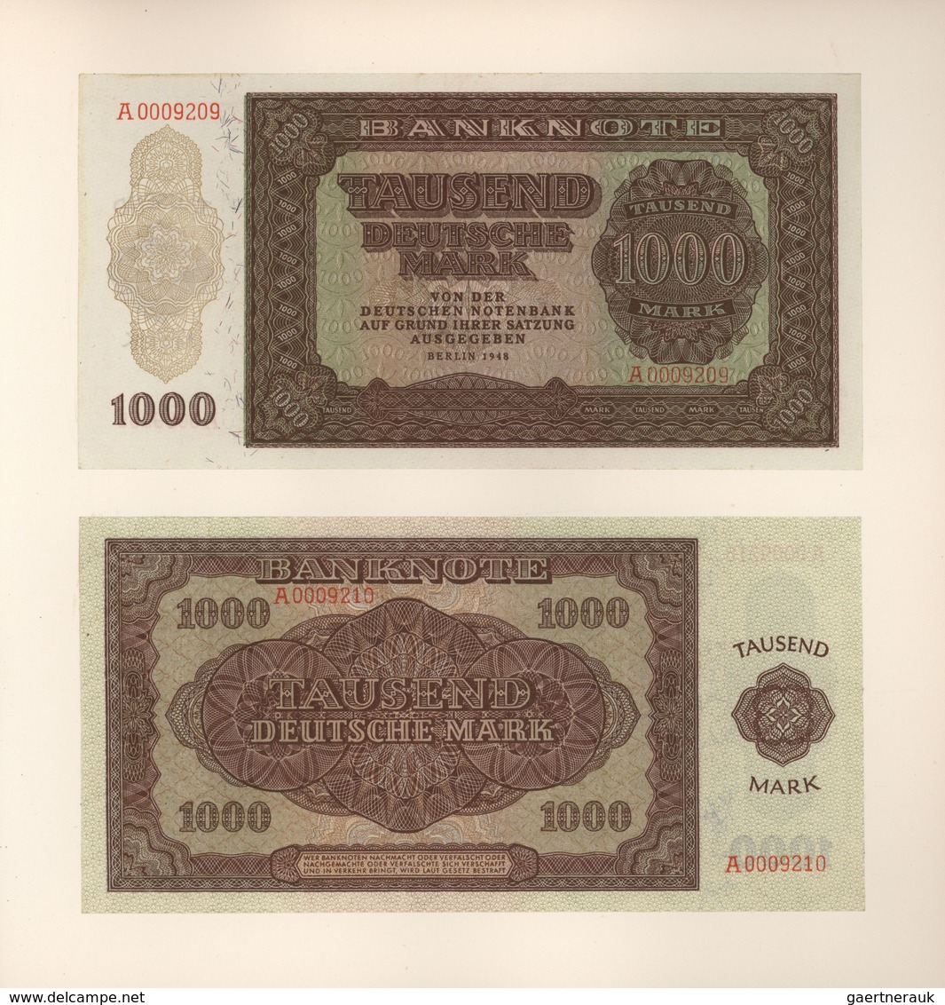 Deutschland - DDR: Ministerbuch Des Ministerrates Der DDR Mit Allen Banknoten Von 1948 – 1975, Jewei - Other & Unclassified