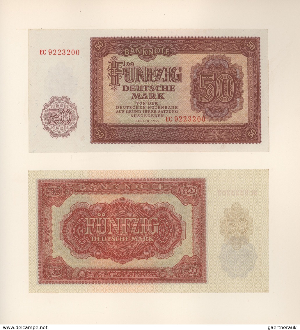 Deutschland - DDR: Ministerbuch des Ministerrates der DDR mit allen Banknoten von 1948 – 1975, jewei