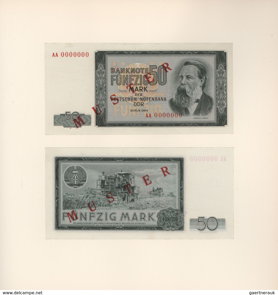 Deutschland - DDR: Ministerbuch des Ministerrates der DDR mit allen Banknoten von 1948 – 1975, jewei