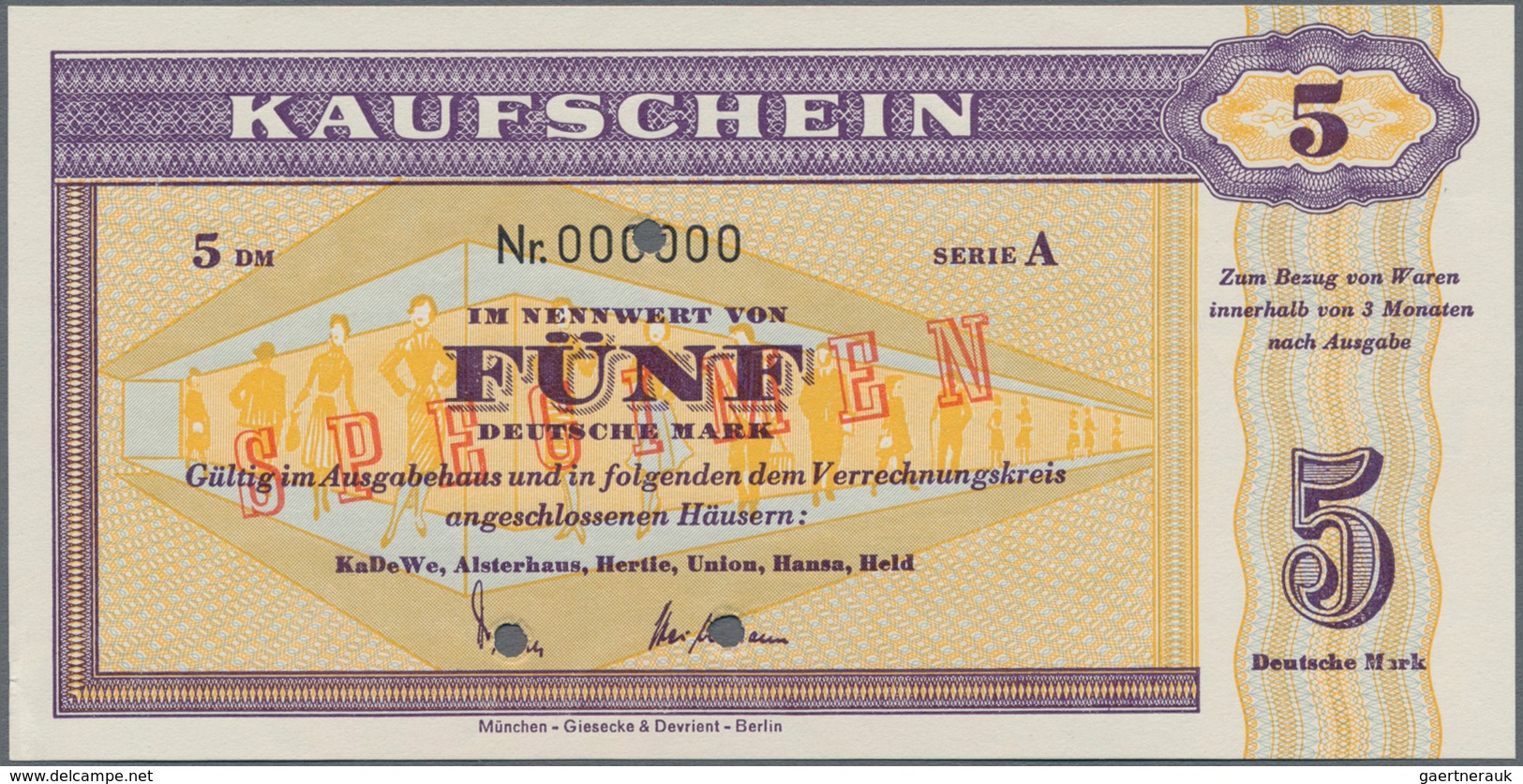 Deutschland - Sonstige: Kleines Lot Mit 4 Banknoten Und 2 Schecks, Dabei Sachsen 5000 Mark 1923 Ro.S - Autres & Non Classés