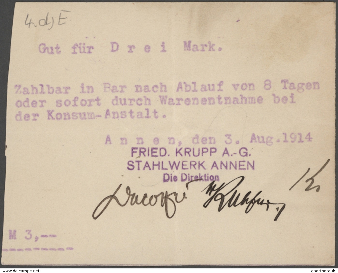 Deutschland - Notgeld - Westfalen: 1914, Umfangreiche Sammlung Mit Ausgaben Von Annen, Sparkasse (4) - Autres & Non Classés