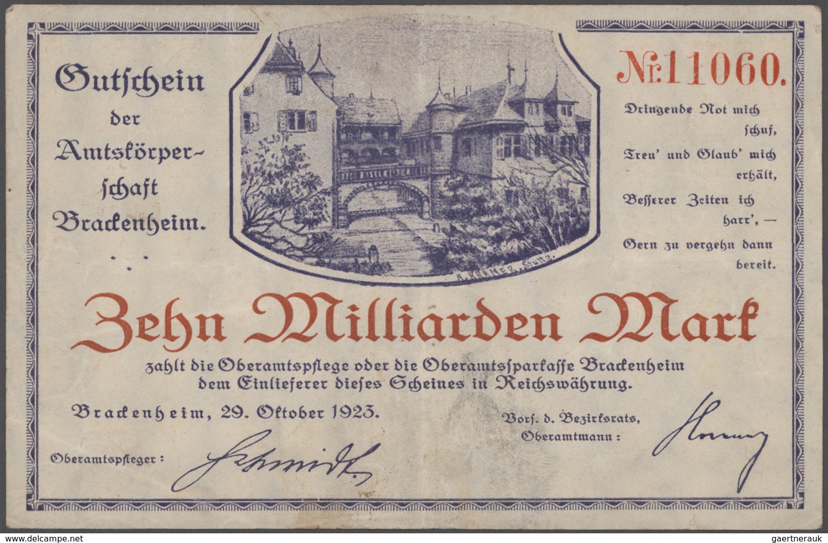 Deutschland - Notgeld - Württemberg: Sammlung Mit über 700 Verschiedenen Scheinen Von Aalen Bis Zuff - [11] Local Banknote Issues