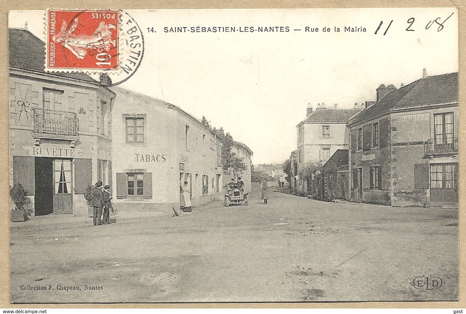 44  SAINT  SEBASTIEN LES NANTES   RUE DE   LA    MAIRIE - Saint-Sébastien-sur-Loire