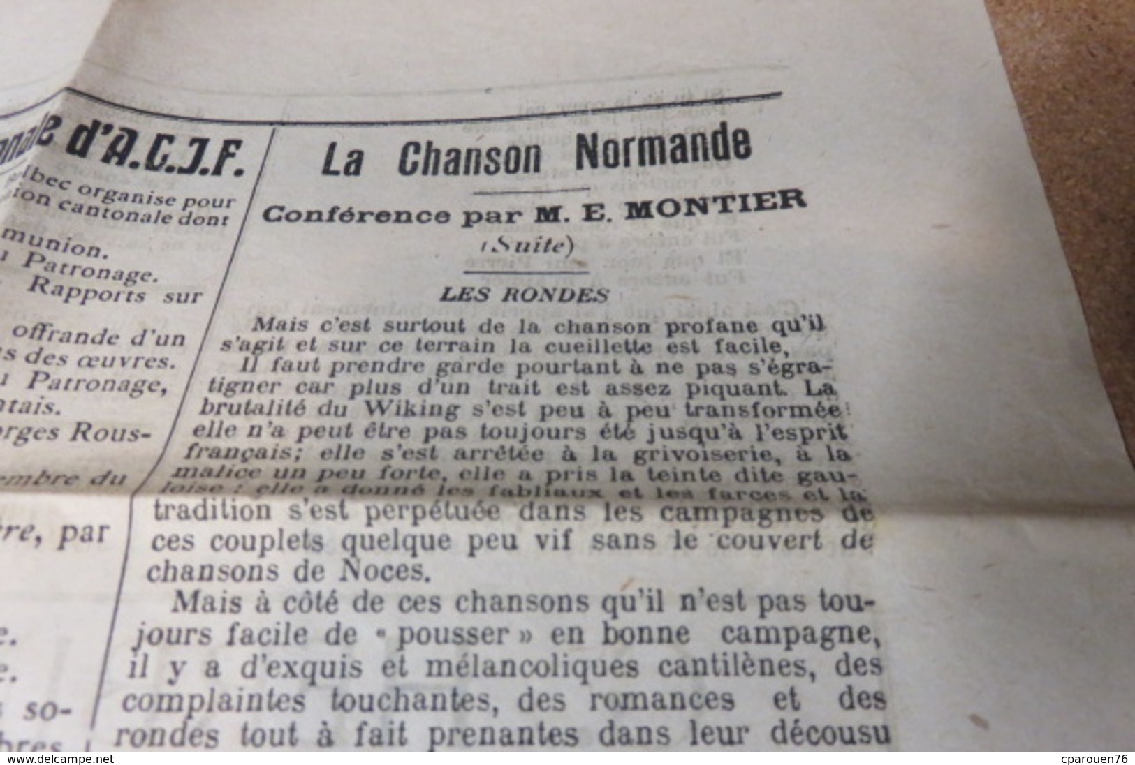 journal MAI  26 L'Espoir sans peur journal paroissial St Michel de Bolbec 76 SAINT ROMAIN DE COLBOSC PATRONNAGE