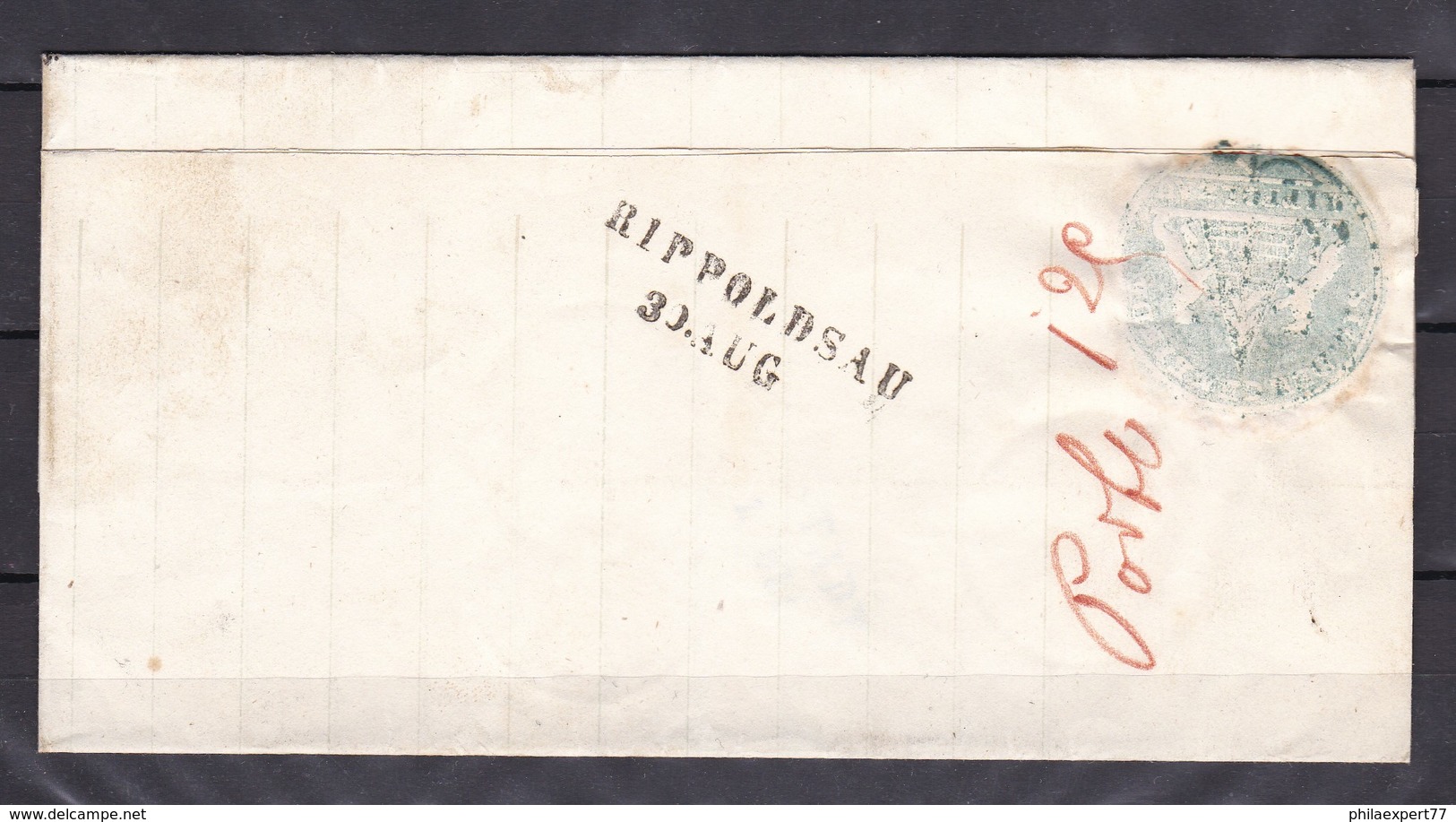 Baden - 1868 - Vorph. Doppelt Verwe.Dienstbrief Ohne Inhalt - L2 RIPPOLDSAU  - Nach Carlsruhe - Prephilately