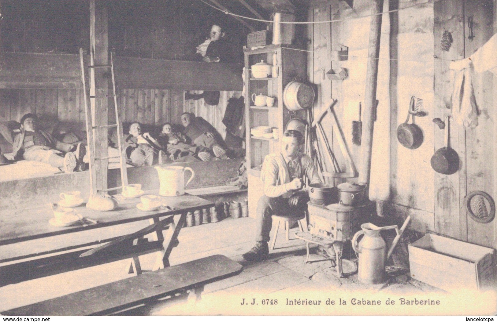 VALAIS / INTERIEUR DE LA CABANE DE BARBERINE - Sonstige & Ohne Zuordnung