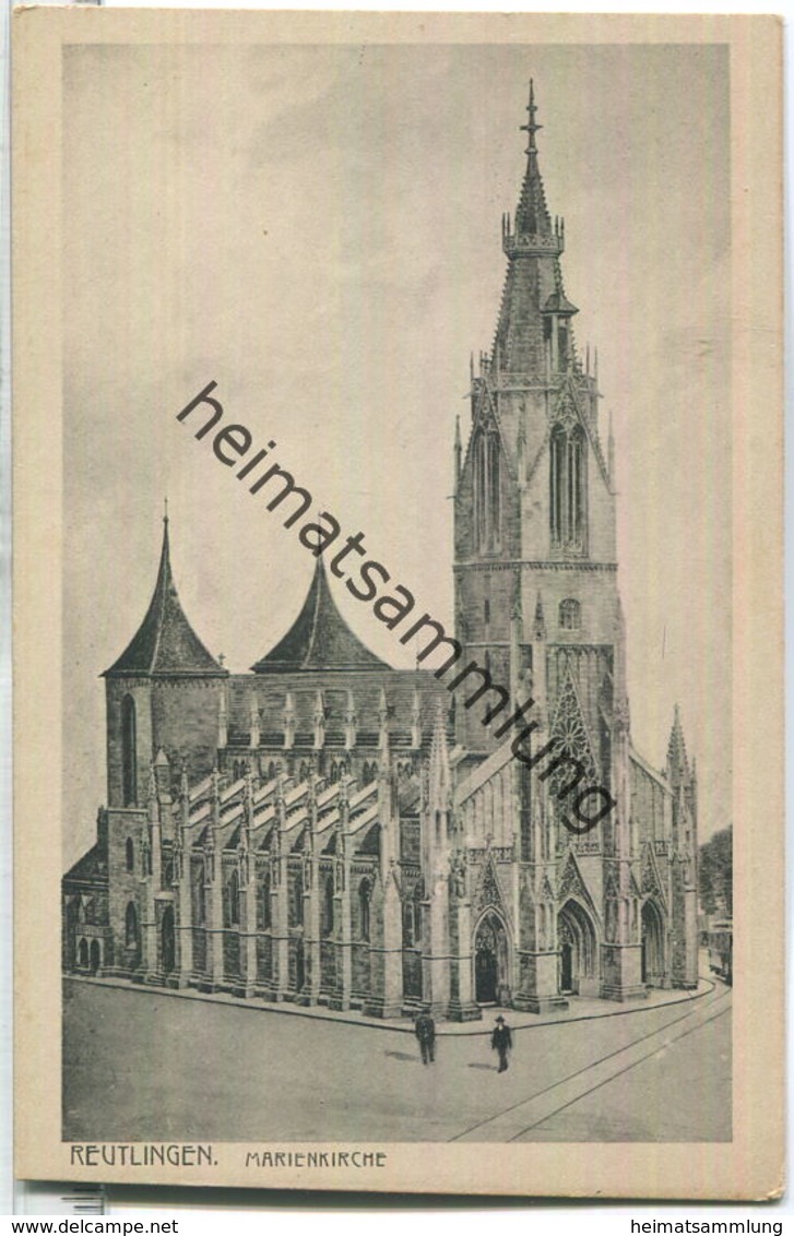 Reutlingen - Marienkirche - Verlag Gebr. Metz Tübingen 20er Jahre - Reutlingen