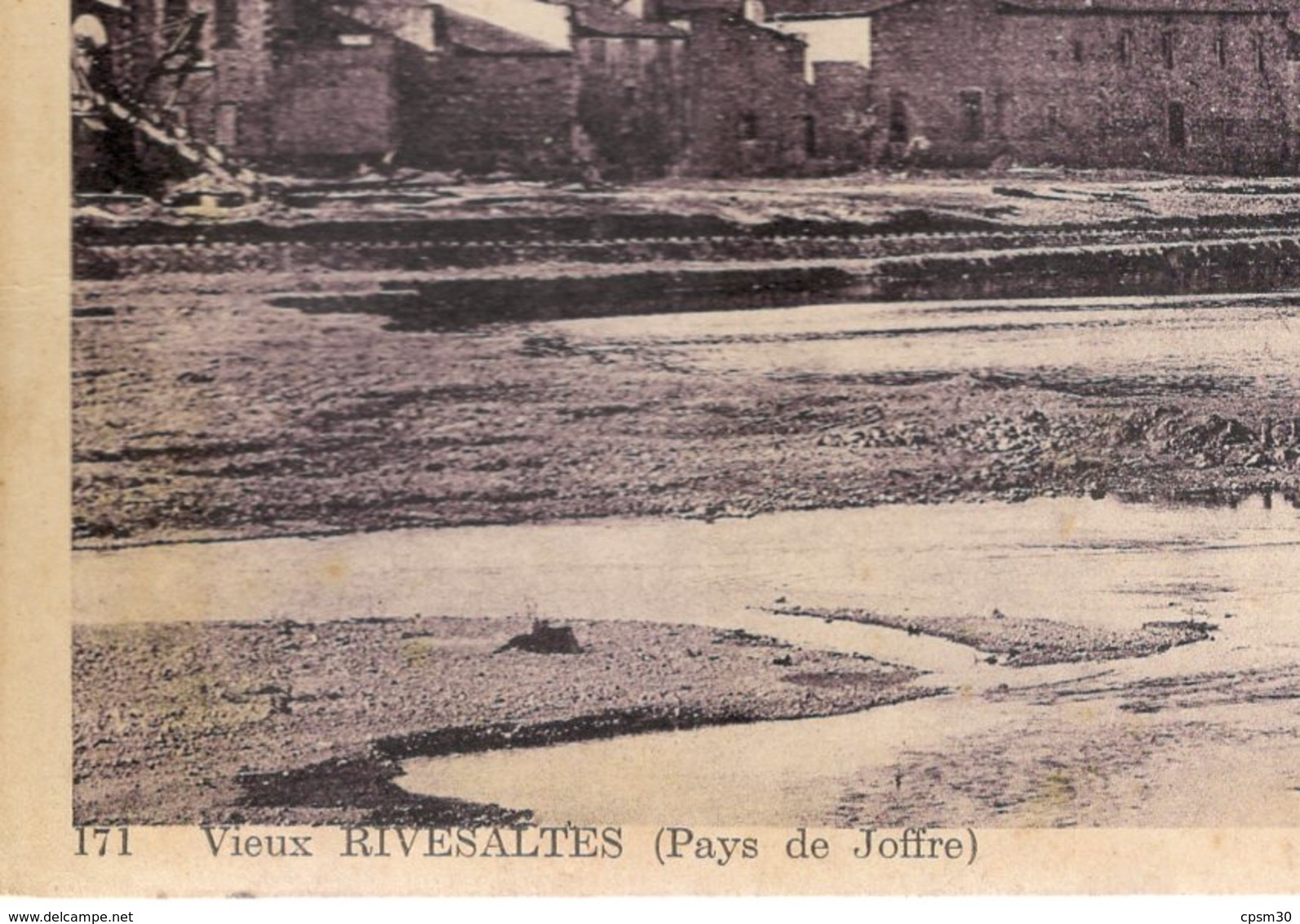 CP 66 P.O.- Vieux Rivesaltes (pays De Joffre) - N° 171 - édition Chocolat Cantaloup-Catala - Format 9.5 X 23 Cm - Rivesaltes