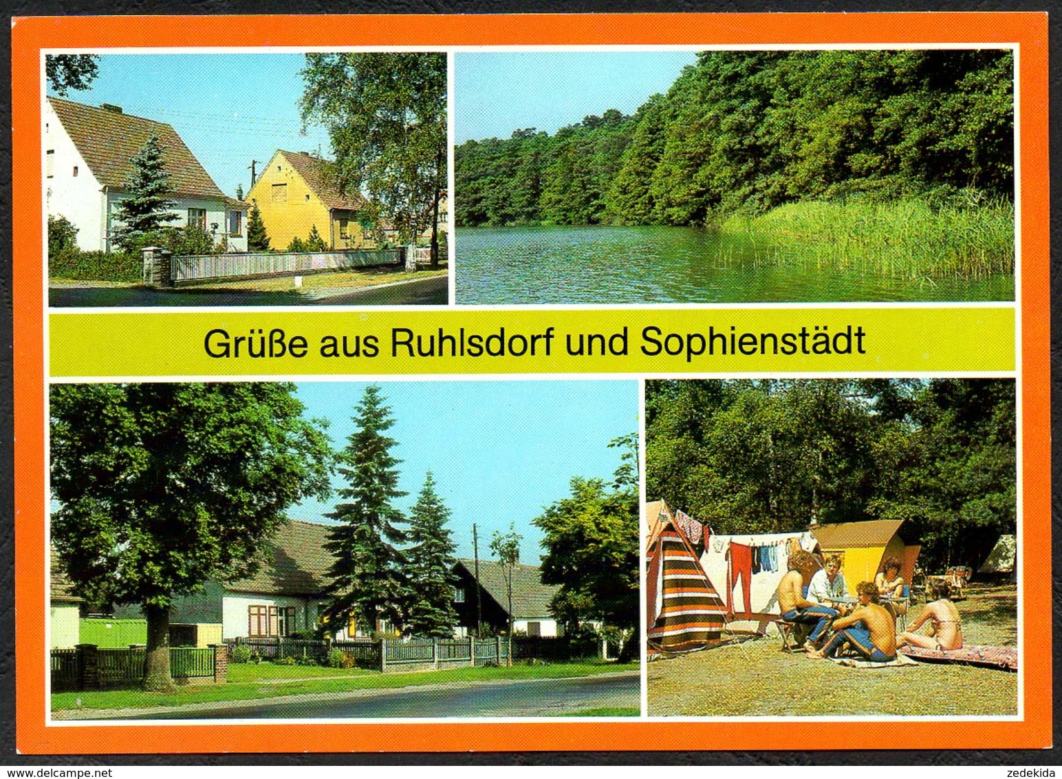 D2527 - TOP Ruhlsdorf Sophienstädt Campingplatz E 48 - Bild Und Heimat Reichenbach - Bernau