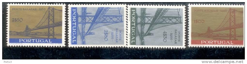 1008 - 1011 Salazar Brücke ** MNH  Postfrisch - Ungebraucht