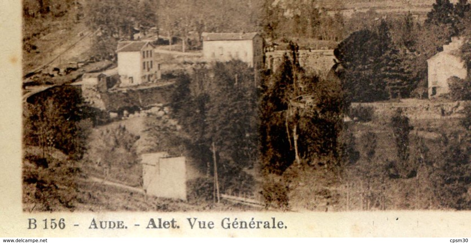 CP 11 Aude, Alet, Vue Générale - N° B156 - édition Chocolat Cantaloup-Catala - Format 9.5 X 23 Cm - Other & Unclassified