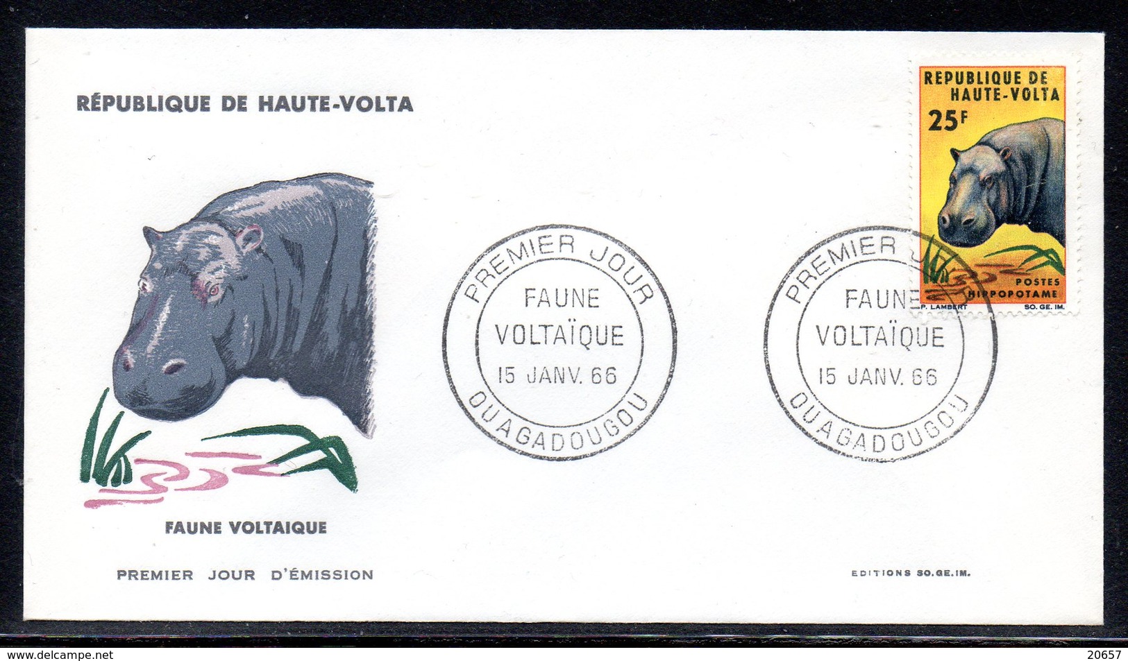 Haute-Volta 148/53 Fdcs Buffle , Phacochère , Hippopotame , Dromadaire , Panthère , éléphant - Autres & Non Classés