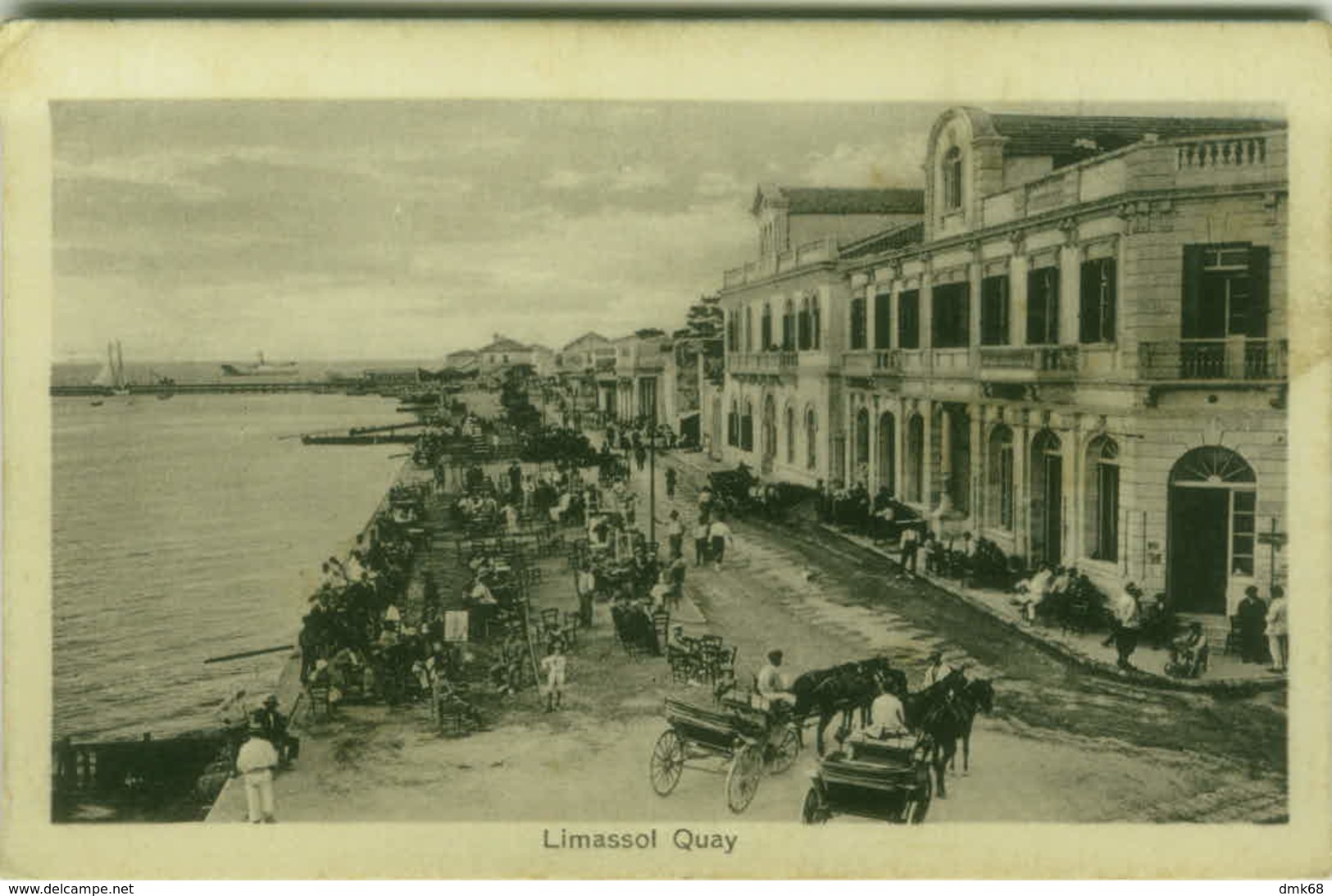 GREECE - CYPRUS - LIMASSOL QUAY - EDIZ. J.P. FOSCOLO - 1920s  (5986) - Grecia