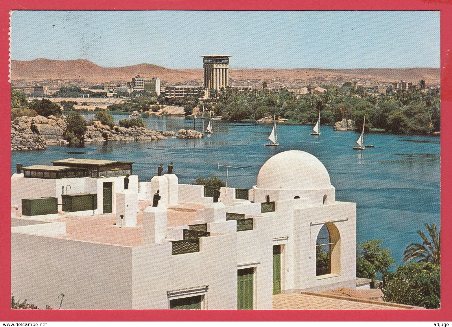 CP- EGYPTE - ASSUAN - Assouan - La Maison De La BEGHUM KAHN Et Le NIL * SUP** 2 SCANS - Assuan