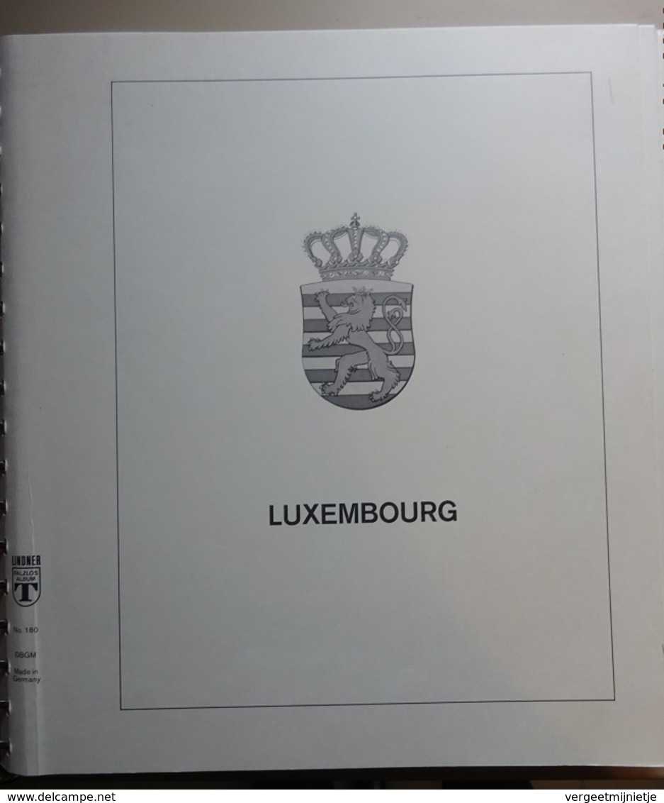 LUXEMBURG    2  Lindner Albums  1852 - 1997  Met Bladen Ook  Voor Dienstzegels / Taxe En Telegraaf   -   In Goede Staat - Autres & Non Classés