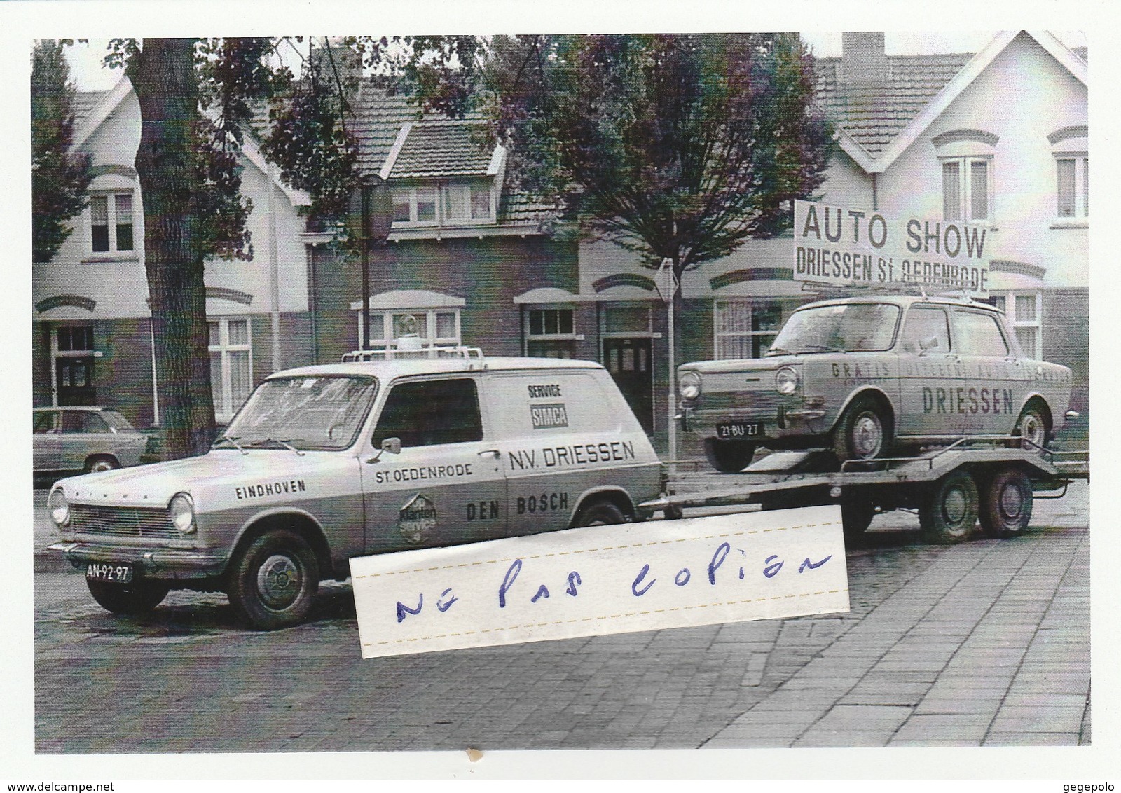 Pays-Bas - N.V.DRIESSEN  - Voitures Simca 1100 VF 1 Et SIMCA 1000 - Auto Service - Other & Unclassified