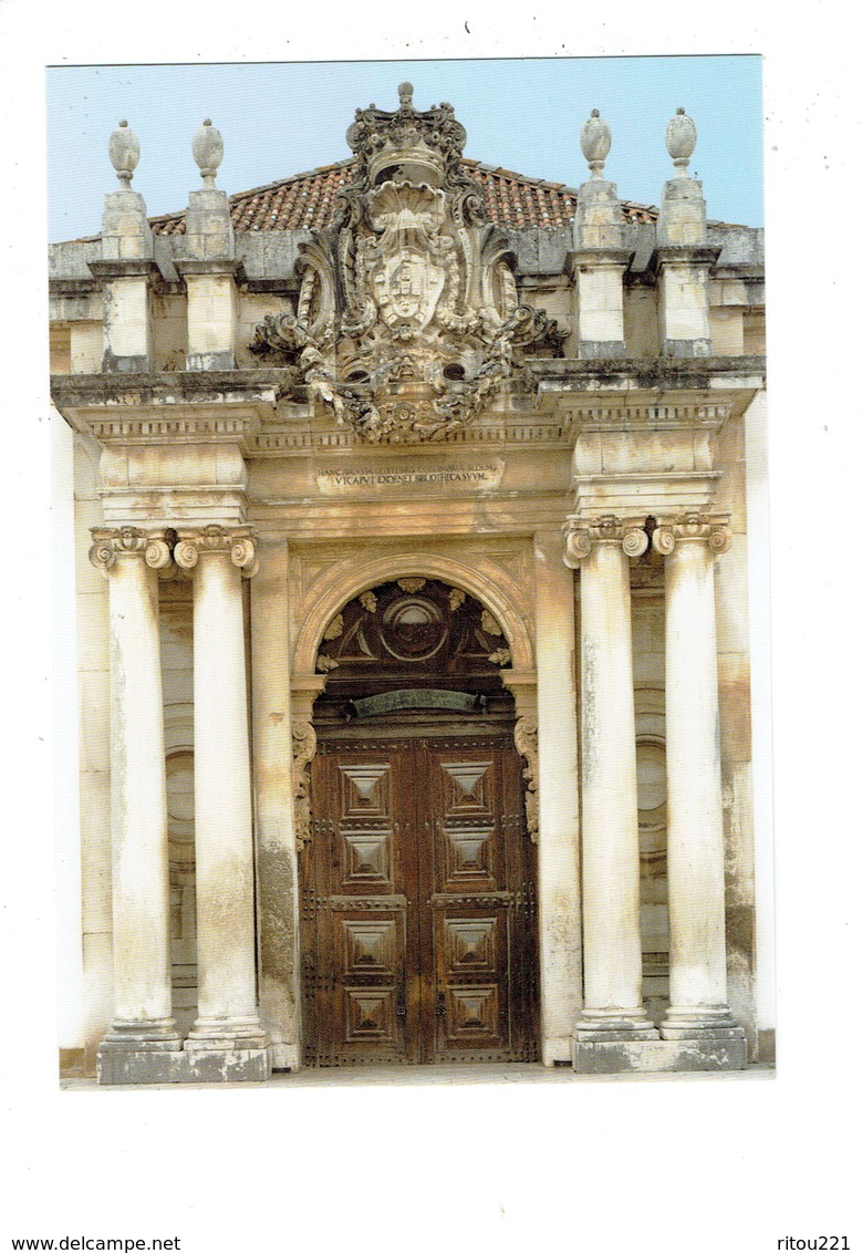 Cpm - Coimbra - UNIVERSIDADE - BIBLIOTECA JOANINA - Détail Extérieur Baroque - Porte Dessin Escargot Coquille - Coimbra