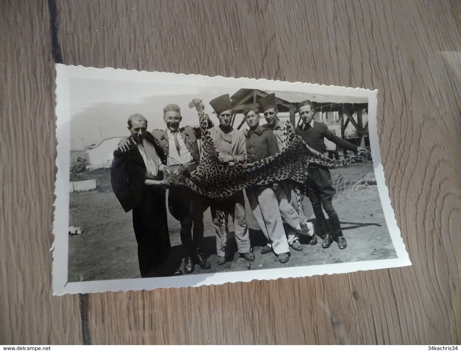 X6 Photo originale Guerre Militaire Maroc groupe Laffly chasseurs d'Afrique véhicules GAT ....