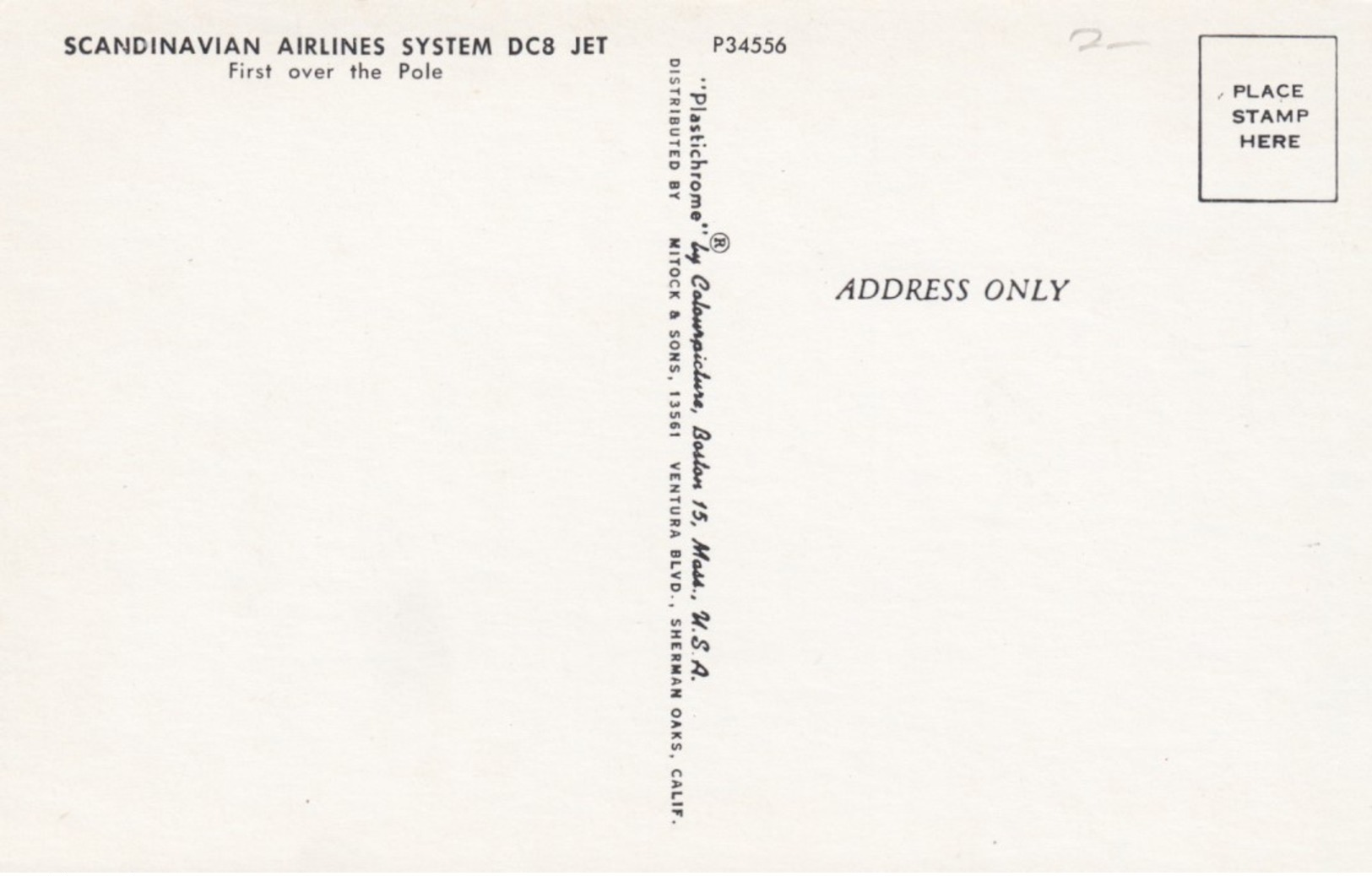 Scandinavian Airlines System (SAS) Dc-8 Jet , 50-60s - 1946-....: Ere Moderne