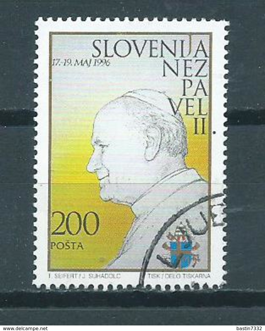 1996 Slovenia Pope Used/gebruikt/oblitere - Slovénie