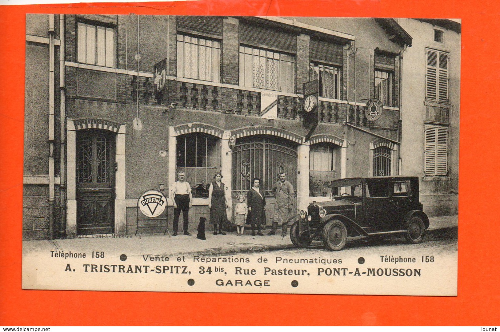 54 PONT A MOUSSON - Garage - A. Tristrant-SPITZ, Rue Pasteur - Purfina Automobile - Commerce - Pont A Mousson