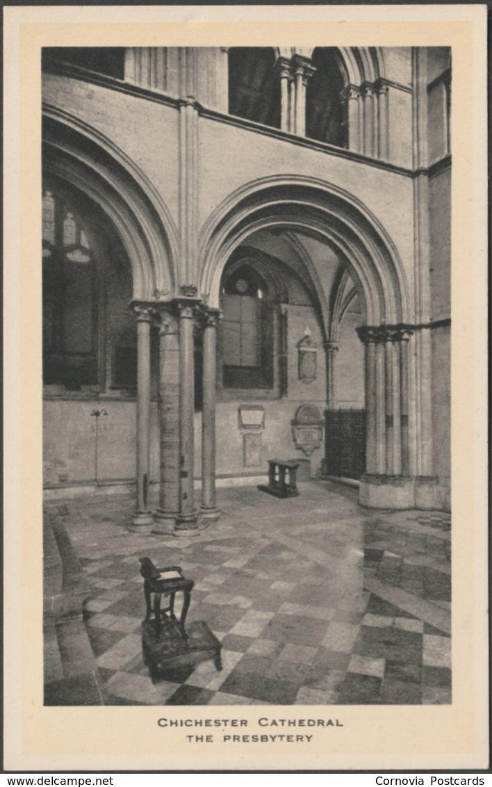The Presbytery, Chichester Cathedral, Sussex, C.1940 - Tuck's Postcard - Chichester