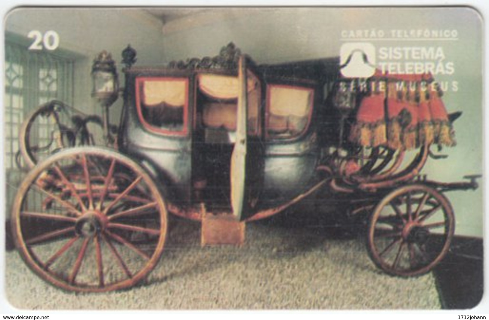 BRASIL C-118 Magnetic Telebras - Exhibition, Museum, Traffic, Horse Carriage - Used - Brasilien