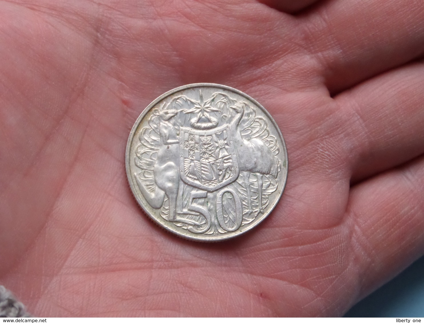 1966 - 50 Cents > KM 67 > Elizabeth II ( Uncleaned Coin / For Grade, Please See Photo / Scans ) ! - 50 Cents