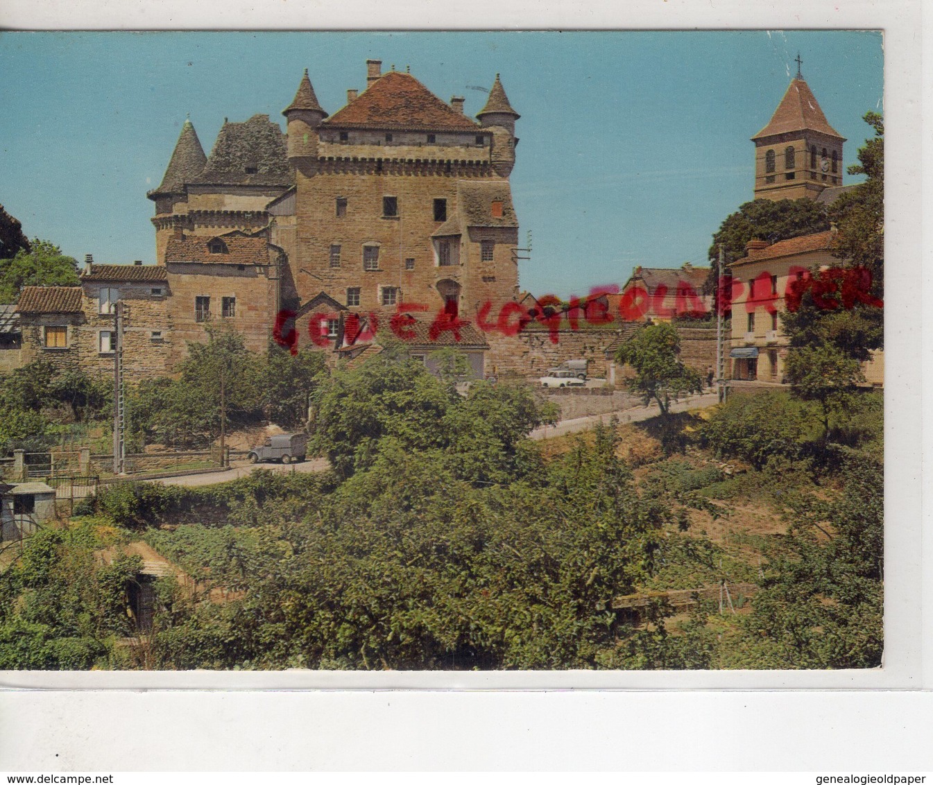 46-  LACAPELLE MARIVAL - LE CHATEAU ET L' EGLISE LOT QUERCY - Lacapelle Marival