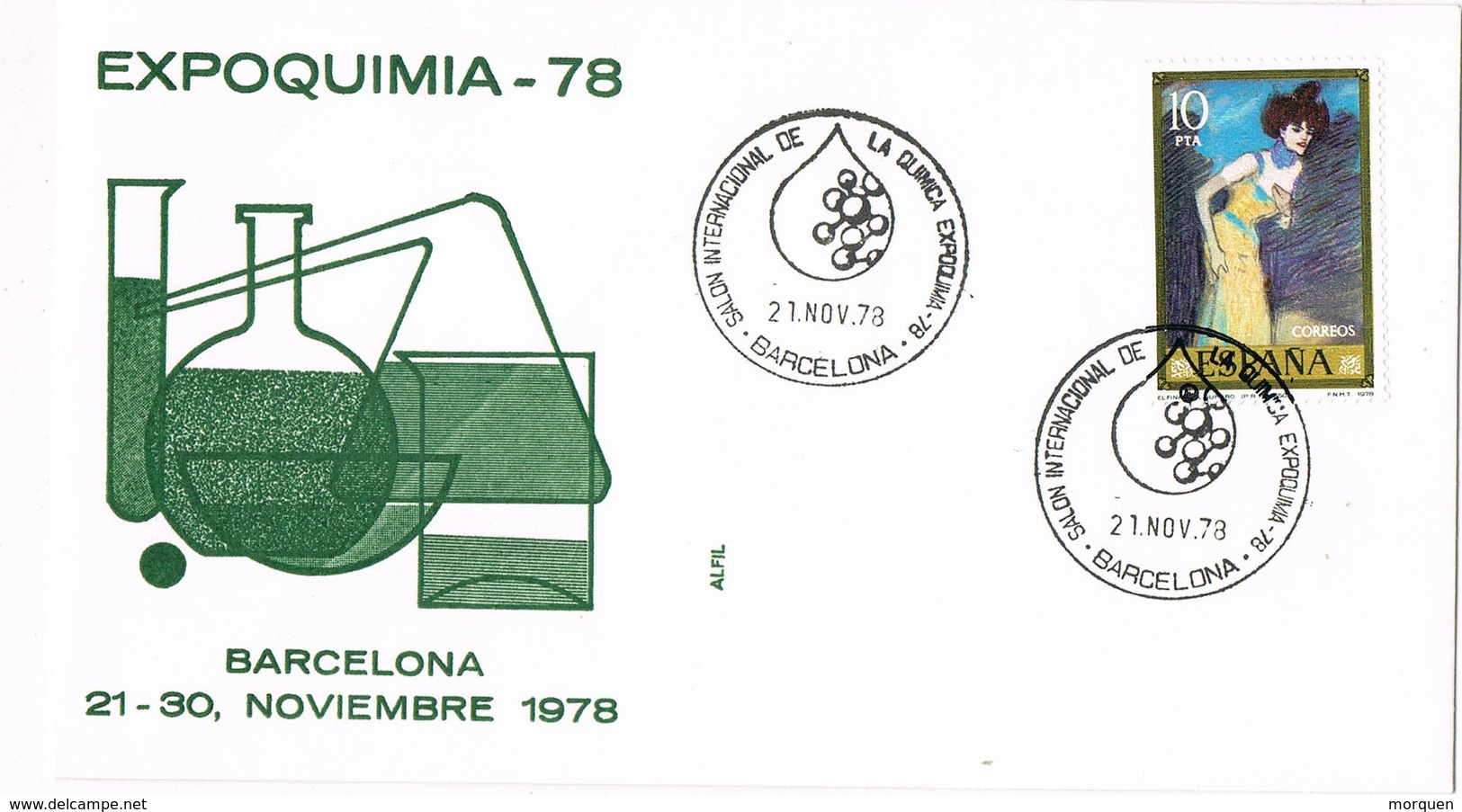 35356. Carta BARCELONA 1978. Expoquimia 78. Salon De La Quimica - Cartas & Documentos