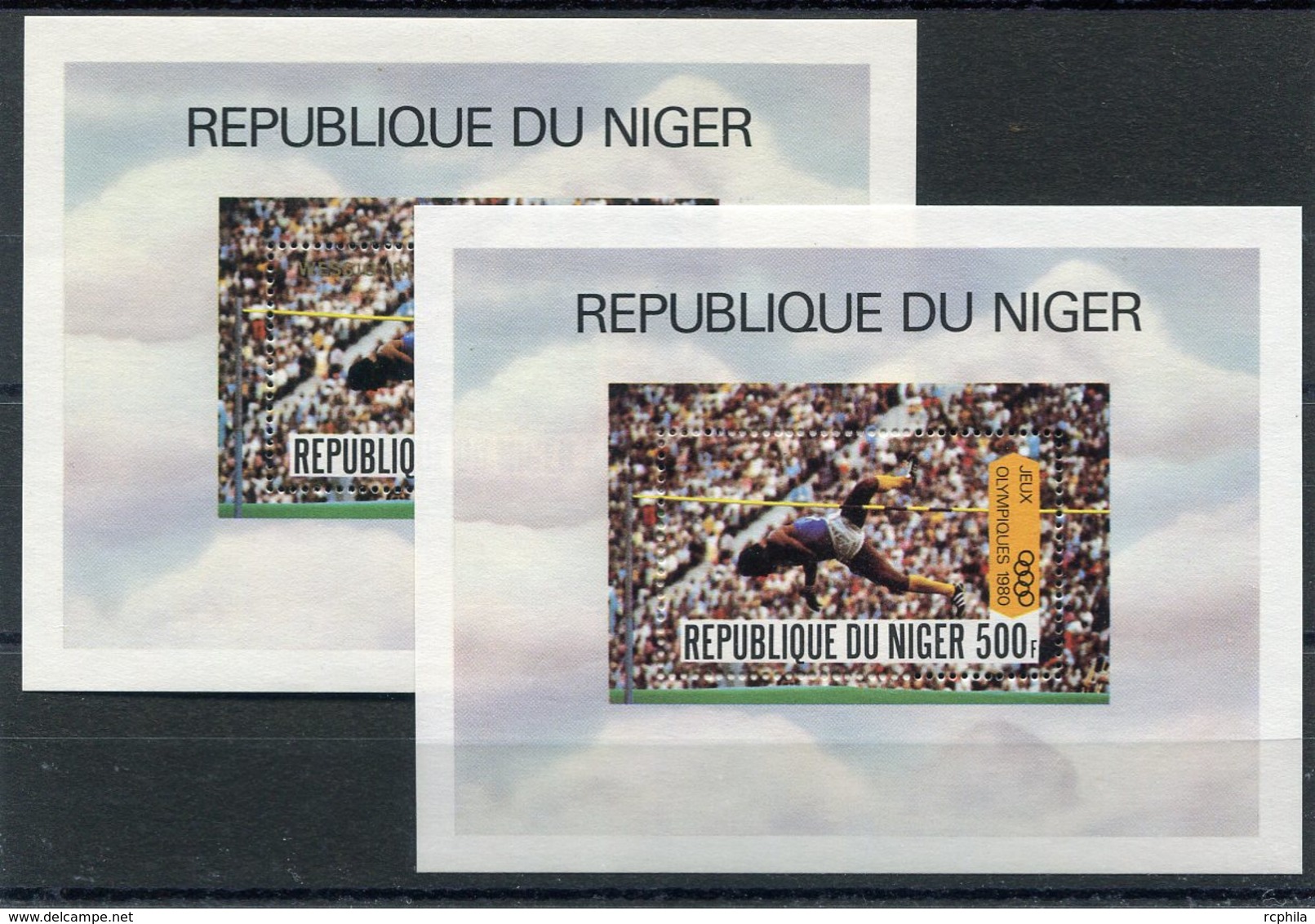 RC 15139 NIGER JEUX OLYMPIQUE + SURCHARGÉ BLOC FEUILLET NEUF ** MNH TB - Níger (1960-...)