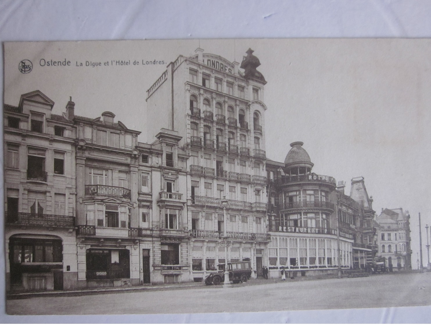 OOSTENDE Ostende : Digue Zeedijk HOTEL DE LONDRES (zeldzaam) - Oostende