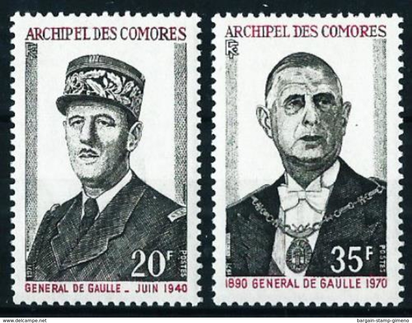 Comores (Francés) Nº 77/8 Nuevo - Ungebraucht