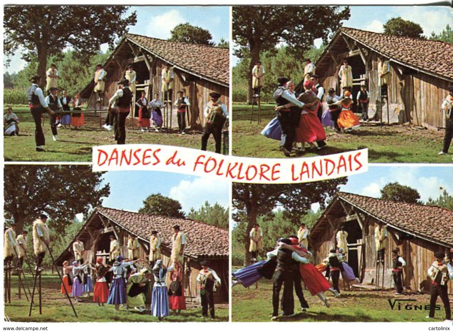 Cp 40 Danses Landaises Du Groupe Lous Becuts De Countis 1976 - Otros & Sin Clasificación