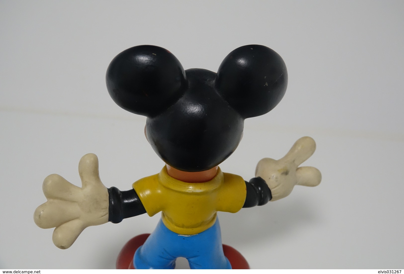PIEPER POUET SQUEAKY: LEDRAPLASTIC MICKEY MOUSE (mickey And Friends)- 1970's - L=26 - DISNEY - ELEPHANT - Rubber - Vinyl - Schtroumpfs